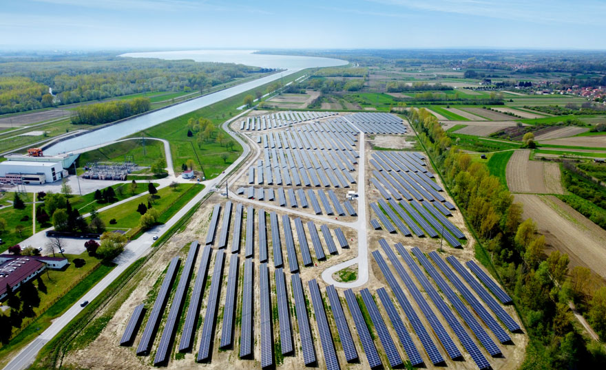 The largest solar power plant in Croatia, Donja Dubrava SPP