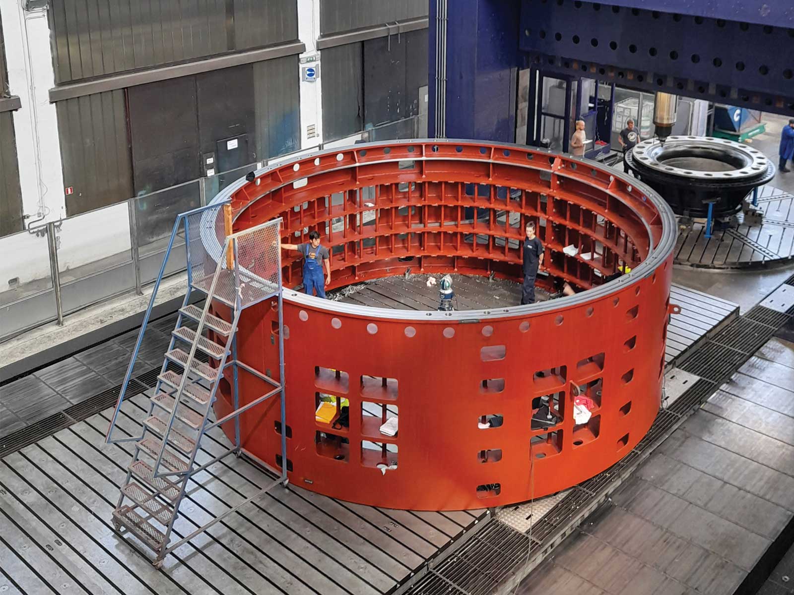 We delivered one of the largest stator housings to a customer in France