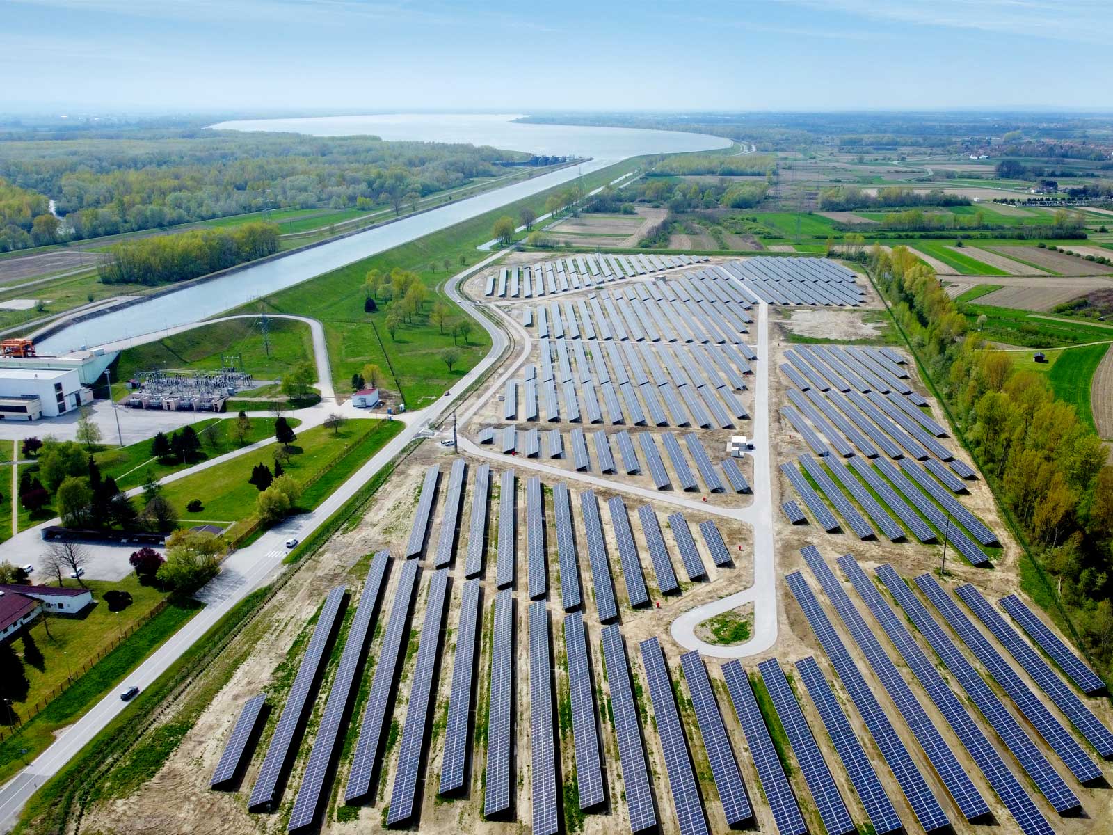 The largest solar power plant in Croatia, Donja Dubrava SPP