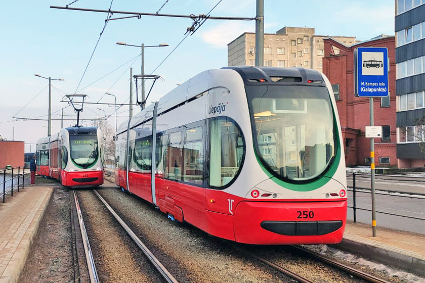 Fourteen trams delivered to the City of Liepāja, Latvia