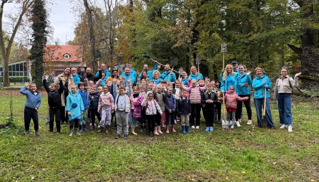 KONČAR's reforestation action in Zaprešić - volunteers and primary school students