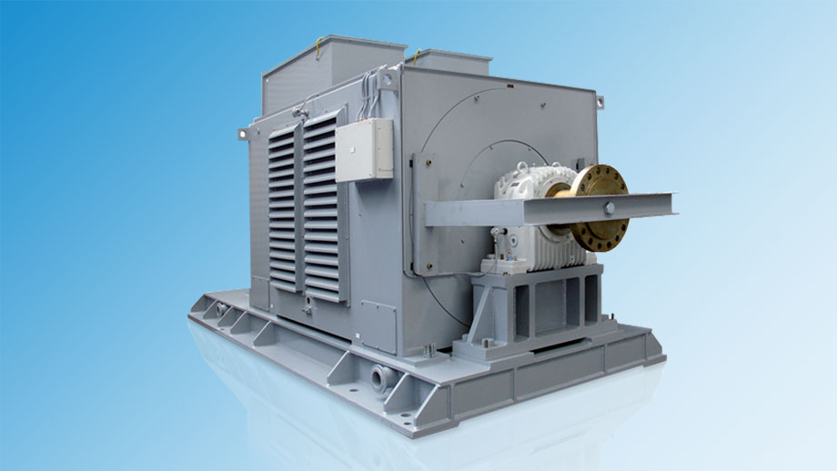 Synchronous generator for a nuclear power plant with a diesel engine drive