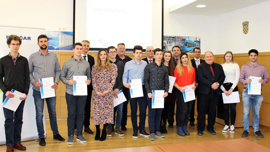 KONČAR award for the best students from the Zagreb University of Applied Sciences