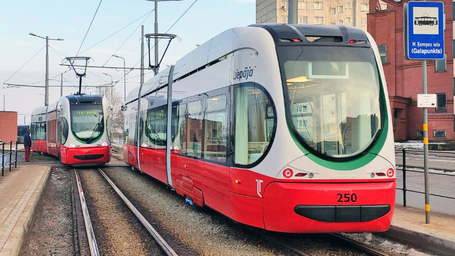 Low-floor tram for Latvia