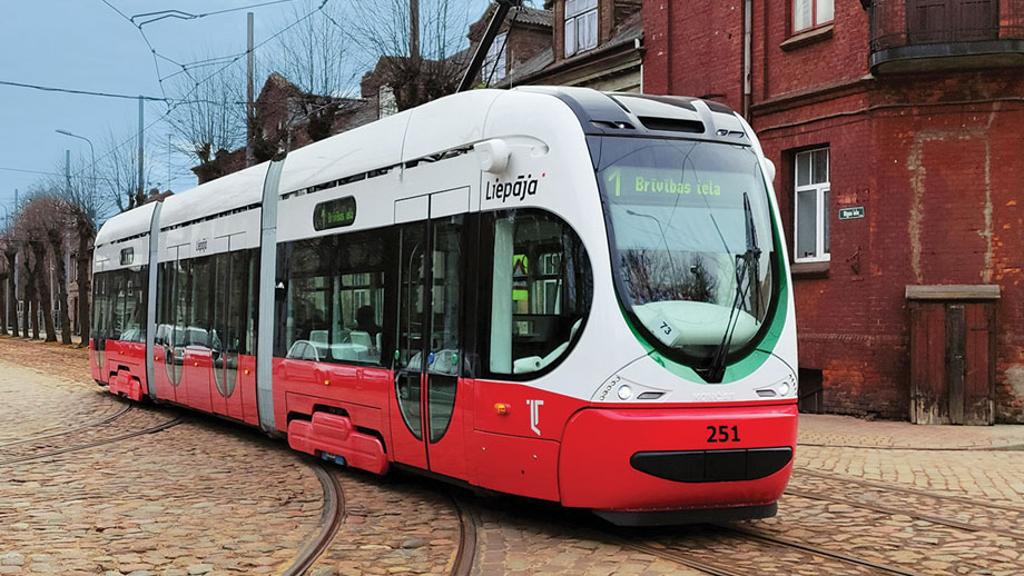 KONČAR's tram in Liepāja, Latvia