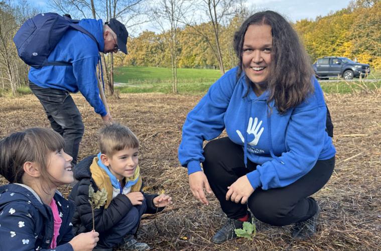 Volunteering reforestation action in Zaprešić