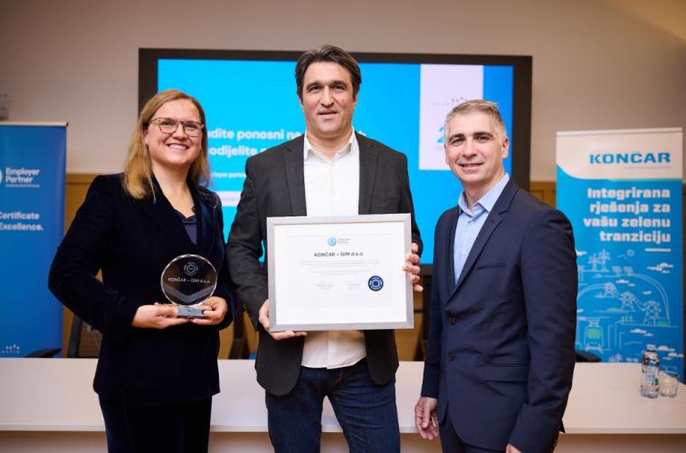 KONČAR primio certifikat Employer Partner