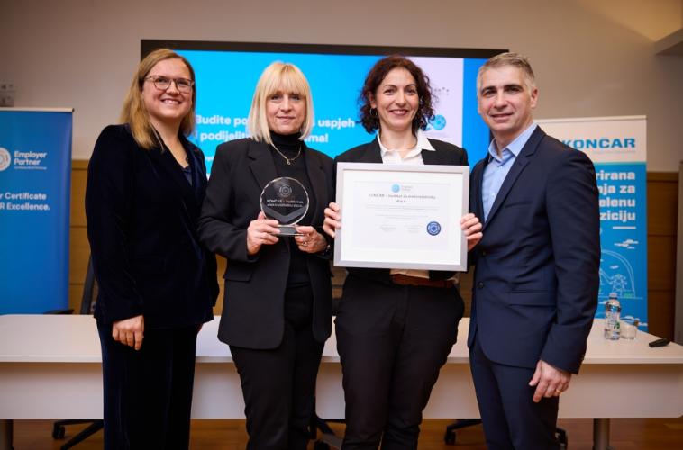KONČAR primio certifikat Employer Partner