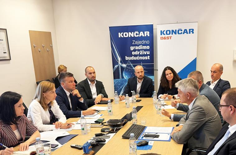 Working meeting and tour of KONČAR – D&ST manufacturing facilities with ministers Marija Vučković and Nataša Mikuš Žigman