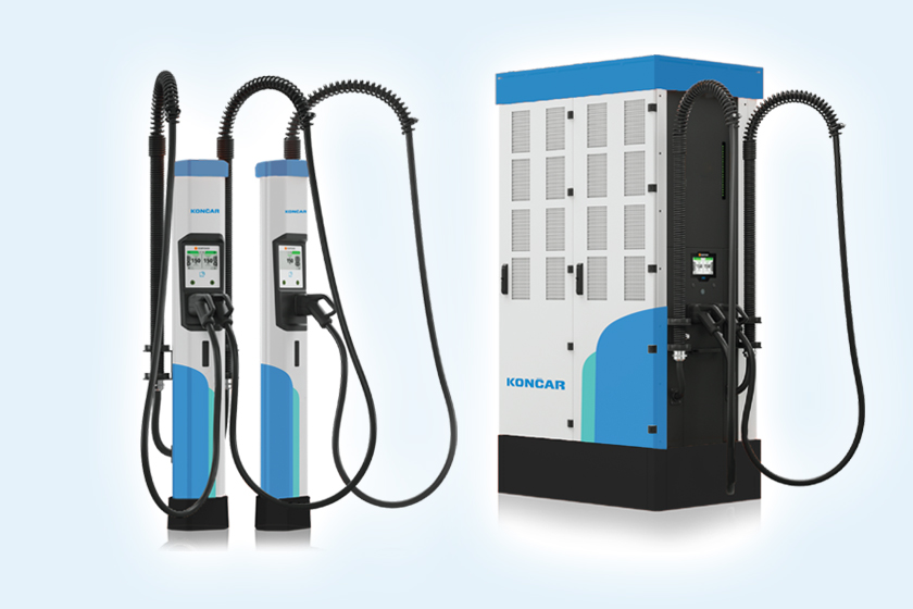 E-vehicle chargers and charging stations