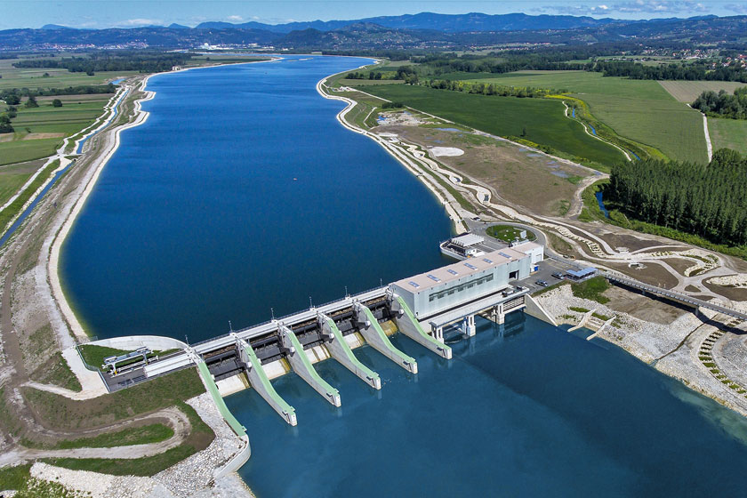 Hidroelektrana Brežice u Sloveniji
