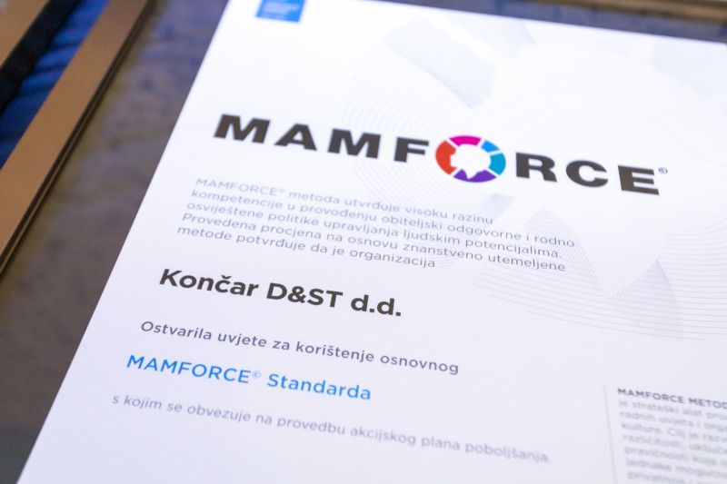 MAMFORCE standard certification