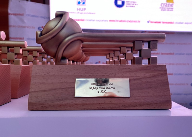 2021 Golden Key award for Croatia's top large exporter