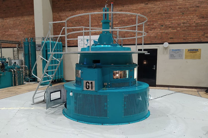 Commissioning of G1 generator at Borgforsen HPP, Sweden